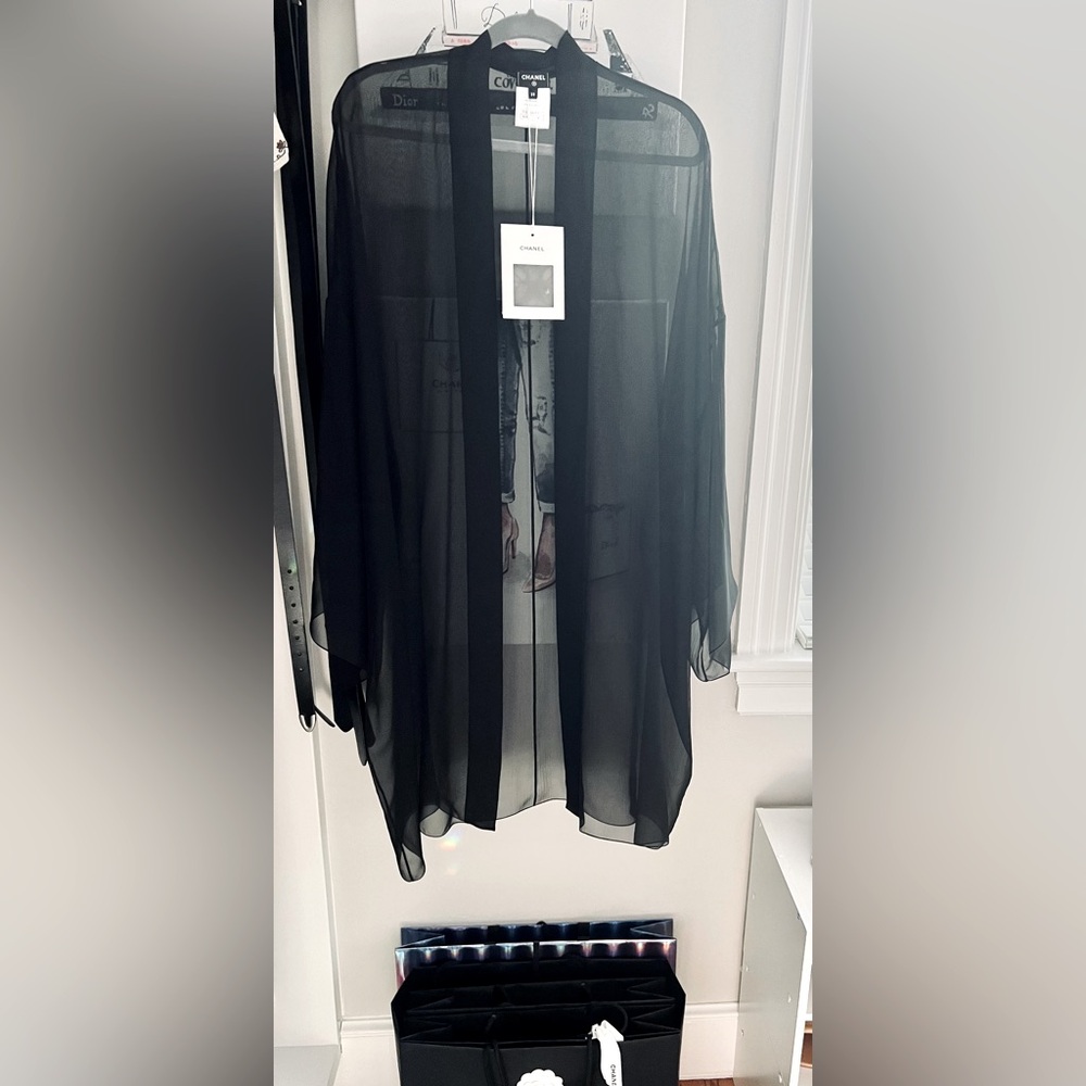 CHANEL Cape Sheer Black